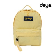 De deya Pop Backpack Cream Yellow-Classic Campus Unisex Commuter Leisure Plain