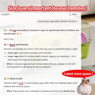 Big Hamster Cage Large Hamster House Pet Habitat Cage for Syrian Dwarf Hamster Spacious Cage Accesso