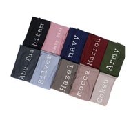 Pashmina Instan Jersey New Normal Royal Variasi Lubang Telinga / Hijab Pashmina Instan New Normal