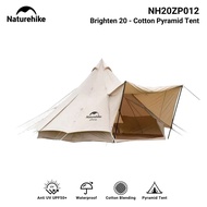 TENDA NATUREHIKE BRIGHTEN 20 NH20ZP012 COTTON PYRAMID SERIES TENT FOOTPRINT MATTRESS GROUND CLOTH FL