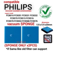 Philips Vacuum Filter Sponge Replacement (2PCS) FC8010 FC9351 FC9331 FC9332 FC9570 FC9515 FC9516 FC9