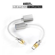 DD ddHiFi MFi07F / TC07F Lightning / USB-C to USB-A Female OTG Audio Cable for Decoding Devices / Re