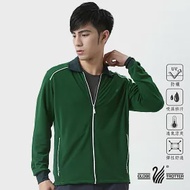 【遊遍天下】MIT台灣製男款抗UV防風吸濕排汗機能外套(117) L 綠色
