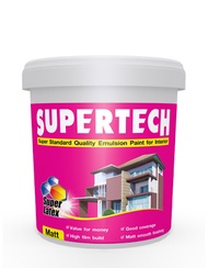 ( WHITE ) EMULSION PAINT ( 7 LITER ) SUPERTECH ECO INTERIOR EMULSION PAINT MATT FINISH