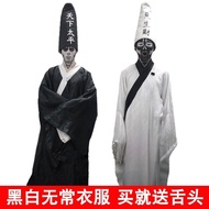 Halloween Costume Black and White Fickle Adult Zombie Costume