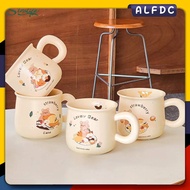 Bear Mug Coffee Mug Cute Mug Ceramic Mug Couple Mug Home lovely bread and milk mug