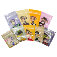 [GJIGBCS] Reusable Food Storage Ziplock Pouch Cartoon Pattern Custom Print 1G 2G Cookies Empty Trans