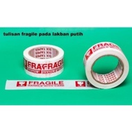 FRAGILE Duct Tape Sticker/ Do not throw white size 2 inches 48mm x 80m 90 yards/