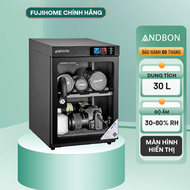 Tủ chống ẩm ANDBON AD-30S dung tích 30L - Màn hình LED kép - Điều chỉnh độ ẩm tự động - Bảo hành điệ