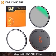K&F Concept Magnetic CPL Lens Filter Set CPL Filter + Filter Adapter Ring + Lens Case