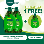 Palmolive Naturals Shampoo - with Aloe Vera, for Normal Hair, Pump Container, Value Pack, 1L
