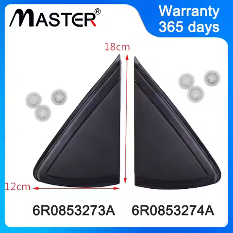 Triangle Cover Rear View Mirror Trim with clips Left Right 6R0853274A 6R0853273A For VW Polo Vento 6