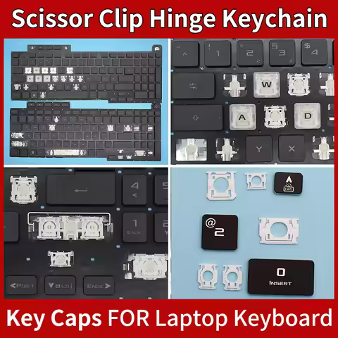 Replacement Keycap Key cap &Scissor Clip&Hinge For ASUS ROG Stirx G17 G713 G713Q G733 g713qe 2022 Ke