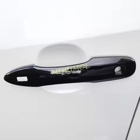 4Pcs Black Keyless Door Handle Cover Trims For Toyota Corolla Cross Camry bZ4X Venza Harrier Subaru 