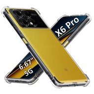 ​Transparent Silicone Cover For Xiaomi Poco X7Pro Poco X7 Poco X6 Poco F6 F6Pro X6Pro 5G Camera Prot