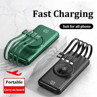 30000mAh Wireless Power Bank Full Screen Portable Dual USB for All Phone Powerbank Fast Charging