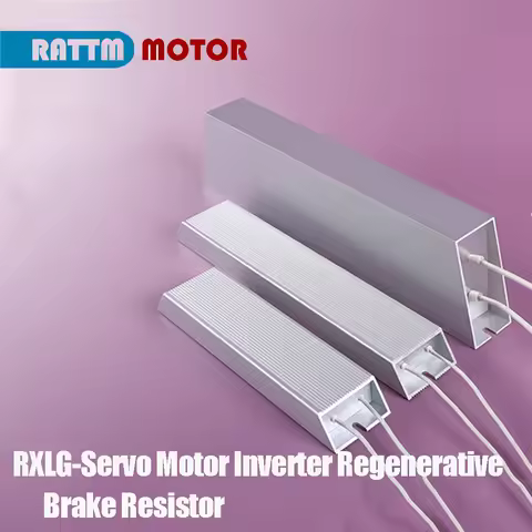 RXLG Inverter Aluminum Housing Brake Resistor 1000W 75RJ; Servo Motor Regenerative Brake Resistor 10