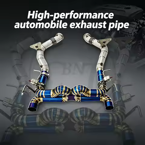 CBNT 488 Exhaust Titanium Valved Axleback Muffler Racing Downpipe for Ferrari 488 Spider/GTB/Pista 3