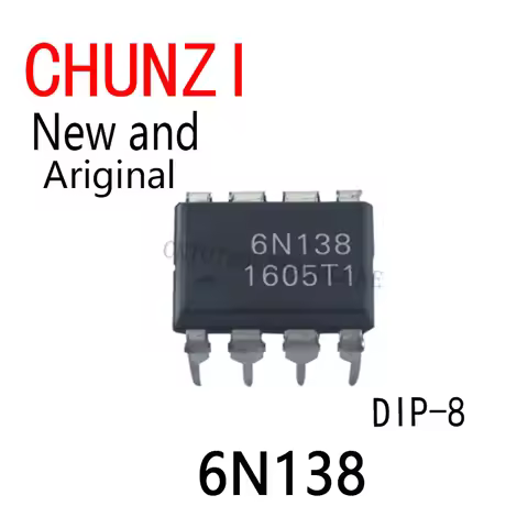 10PCS New and Original Photoelectric Coupler IC DIP-8 6N138
