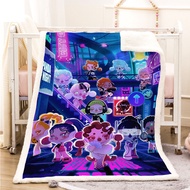 Popo mart skullpanda throw blanket double-sided warm flannel cashmere customize all sizes