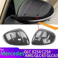 Replacement Black Mirror Cover Cap for Mercedes-Benz GLC X254 C254 200 300 350 400 GLC43 GLC63 43 63