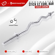 Bodymaster Stick Ez Curl Bar 120Cm Chrome - Bent Stick Bicep Barbell Price