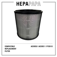 Philips AC0950 AC0951 FY0910 Compatible Replacement Filter [HEPAPAPA]