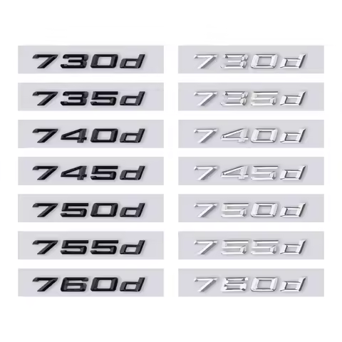 730d 735d 740d 745d 750d 755d 760d car trunk stickers for 3 5 6 7 series e46 e90 e60 f10 f30 e92 rea
