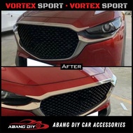 Mazda CX-30 CX30 Front Hood Grill Trim Chrome Cover Bonnet Strip CX30 Accessories Bonnet Chrome Cove