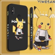 เคสสำหรับ Xiaomi Mi 8 Pro 8 SE 8 Lite 8 Explorer 6 6X Mix 3เคสแฟชั่นลายการ์ตูนโปเกมอน Pikachu กันกระแทกเคสโทรศัพท์แบบนิ่มเคสฝาหลังเป็นซิลิโคนเหลวเคสป้องกันเลนส์แบบเต็ม