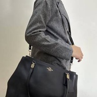 Coach 深藍色女裝皮手袋
