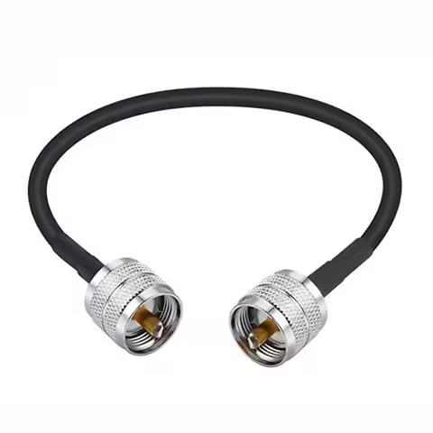 JX Store RF Coaxial cable UHF Male to Male Connector UHF PL259 Male to UHF Male PL259 RG58 Pigtail c