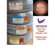 (100% Pure Copper)3 Core PVC Flexible Cable / 110/0076 x3c / 70/0076 x3c / 40/0076 x3c / 40/0.16 x3c