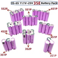 18650Lithium battery pack 3S~6S 11.1V~25V Screwdriver Battery Combo2600mah/3500mAh/7000mAh