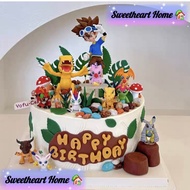 Ready Stock -  Digimon Gifts Toys Agumon Gatomon Gomamon Biyomon Cake Topper 数码宝贝亚古兽八神太一阿武巴塔兽