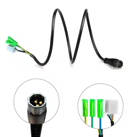 Male Connector 9Pin Motor Cable 9 Pin Male Connector EBike Electric Bicycle Large Waterproof For 100
