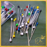 QTIE JEWELLERY PIN051 P3 Pin Jarum Peniti Tudung Kepala Kecil Stainless Steel Dressmakers Pins Hijab