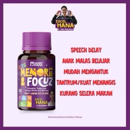 EXCEL HANA | SUPPLEMENT MINDA FOKUS BELAJAR | SPEECH DELAY | TANTRUM | VITAMIN ANAK LAMBAT BERCAKAP