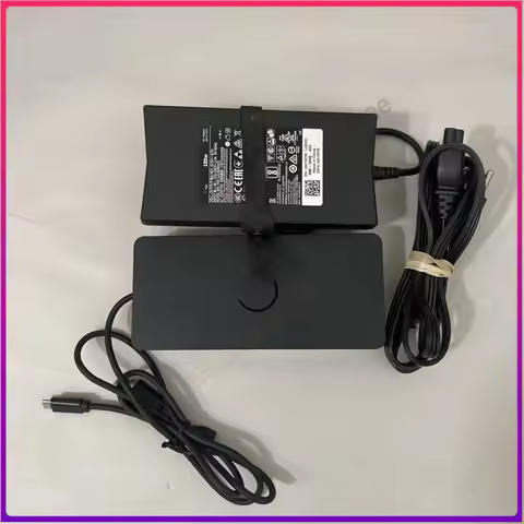 Second-hand For Dell D6000 Laptop Docking Station USB-C Universal M4TJG w/ 130W POWER SUPPLY