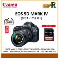 Canon EOS 5D Mark IV DSLR Camera with 24-105mm f/4L II Lens - Canon Malaysia Warranty (3 Years Warranty)