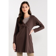 AQEELA (Z) NURSING T-SHIRT AI996C BROWN
