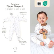 Giggles - Bamboo Zipper Sleepsuit | Petit Beary | Baby Sleepwear