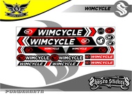 COD / STICKER ALL SEPEDA LIS WIM VARIASI BIKE STIKER POLET ALL SEPEDA STRIPING MOTIF WIM-CYCLE SETIK