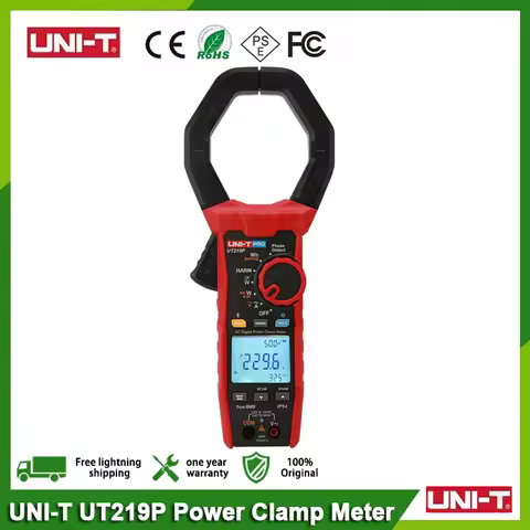 UNI T Digital Clamp Meter UT219P Pliers Ammeter 1500V 2500V 1000A Professional AC DC Multimeter IP65