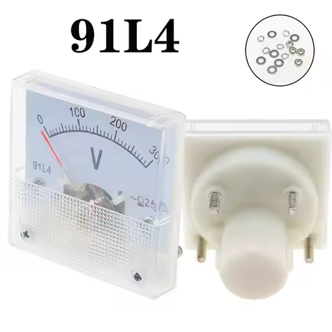 91L4 AC 0-150V 250V 300V 450V Analog Panel Volt Voltage Meter Voltmeter Gauge 91L4 AC 0-150V