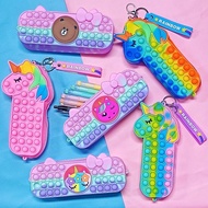 Bag/case/wallet/pencil Case/Pop it Pencil Case Unicorn Character