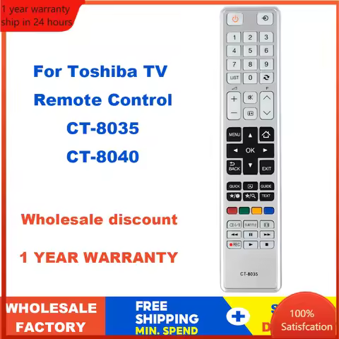 New Remote Control CT-8040 CT-8035 For TV Toshiba LED LCD 3D Television 40T5445DG 48L5435DG 48L5441D