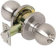 Tell Manufacturing CL100006 Storeroom Lockset, Satin Stainless Steel