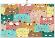 Colorful Animal Cat Golf Towel, Soft Microfiber Golf Towel for Golf Bags with Clip 15" X 24" Funny Golf Towel for Men Women