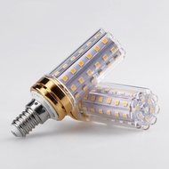 Led Bulb Corn Lamp Household e27 Screw e14 Threaded Port Three-Color Dimming Energy-Saving Lamp Supe